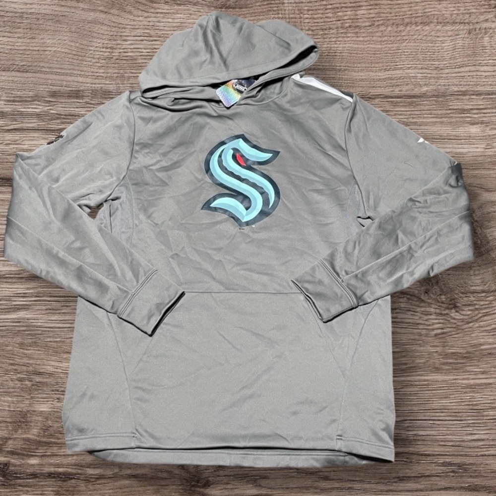 Seattle Kraken Grey Men's Hoodie Size Large